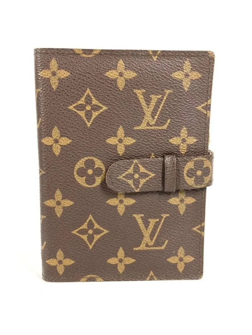 Louis Vuitton Notebook Cover Pochette Photo Case Monogram Canvas Brown